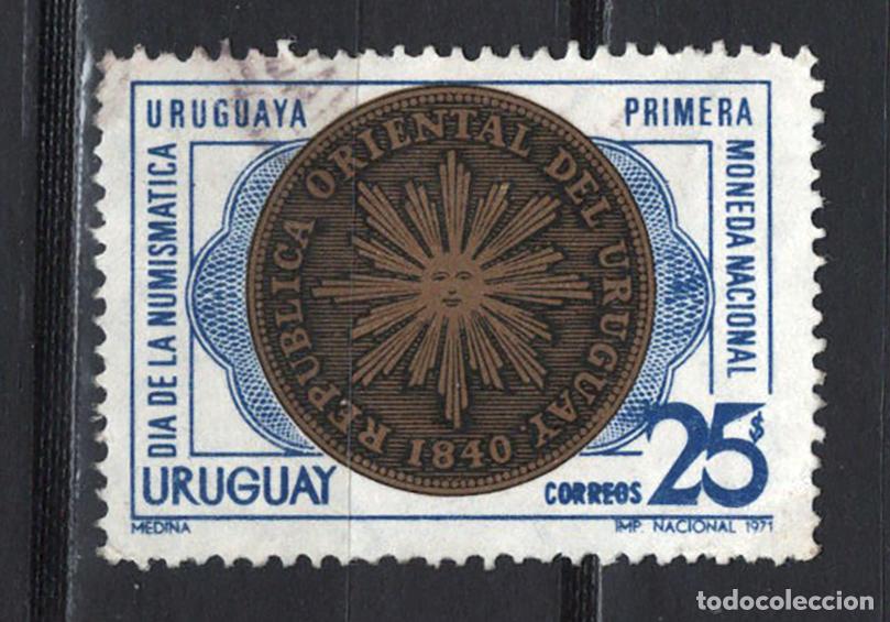 Sellos: URUGUAY 1971 usado Yvert 802 - Foto 1