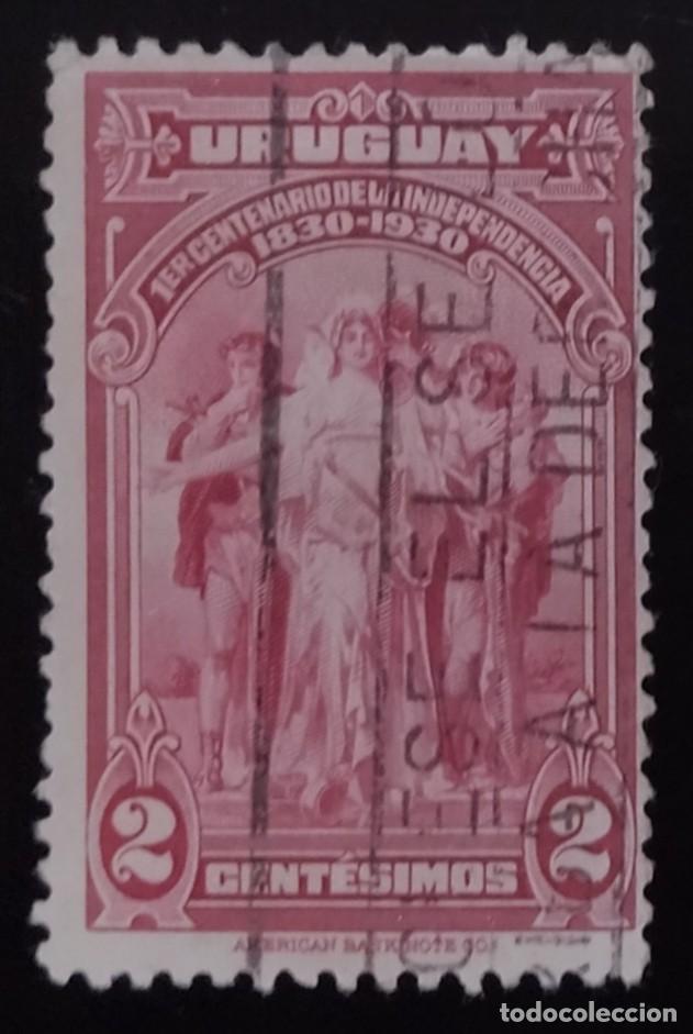 Sellos: URUGUAY 1930 Centenario de la independencia. USADO - Foto 1