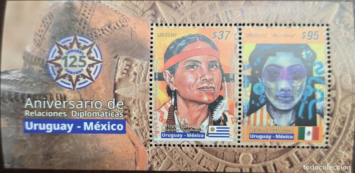 Sellos: O) 2016 URUGUAY, DIPLOMATIC RELATIONS BETWEEN URUGUAY AND MEXICO, ADVISOR ON INDIGENOUS AFFAIRS - CH