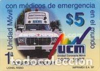 Sellos: Uruguay 1997 SW-2234 &rdquo;Medicina: Unidad M&oacute;vil&rdquo;./ Nuevo, sin charnela. MNH.