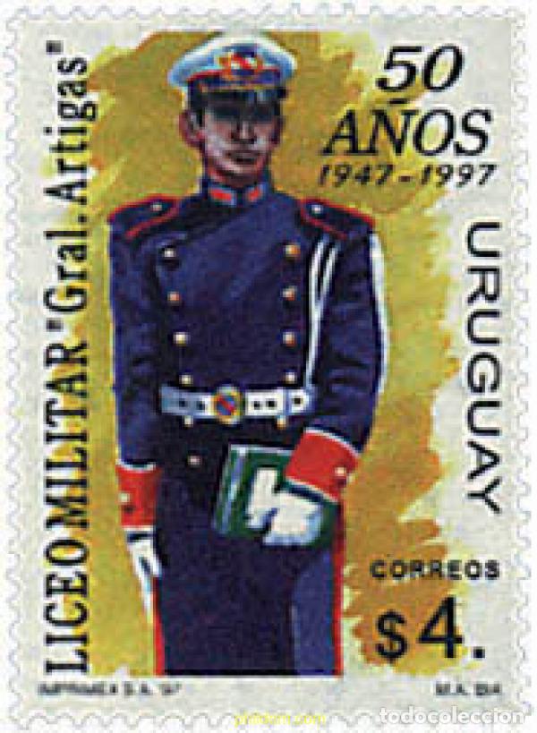 Sellos: 50131 MNH URUGUAY 1997 50 ANIVERSARIO DEL LICEO MILITAR &rdquo;GENERAL ARTIGAS&rdquo;