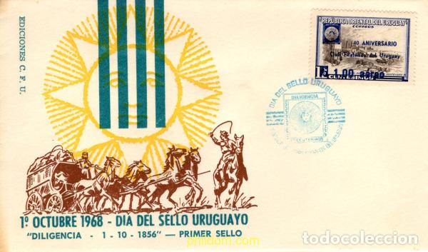 Sellos: 787688 MNH URUGUAY 1966 40 ANIVERSARIO DEL CLUB FILATELICO