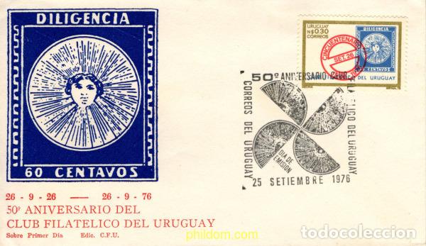 Sellos: 787686 MNH URUGUAY 1976 50 ANIVERSARIO DEL CLUB FILATELICO