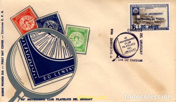Sellos: 787687 MNH URUGUAY 1966 40 ANIVERSARIO DEL CLUB FILATELICO