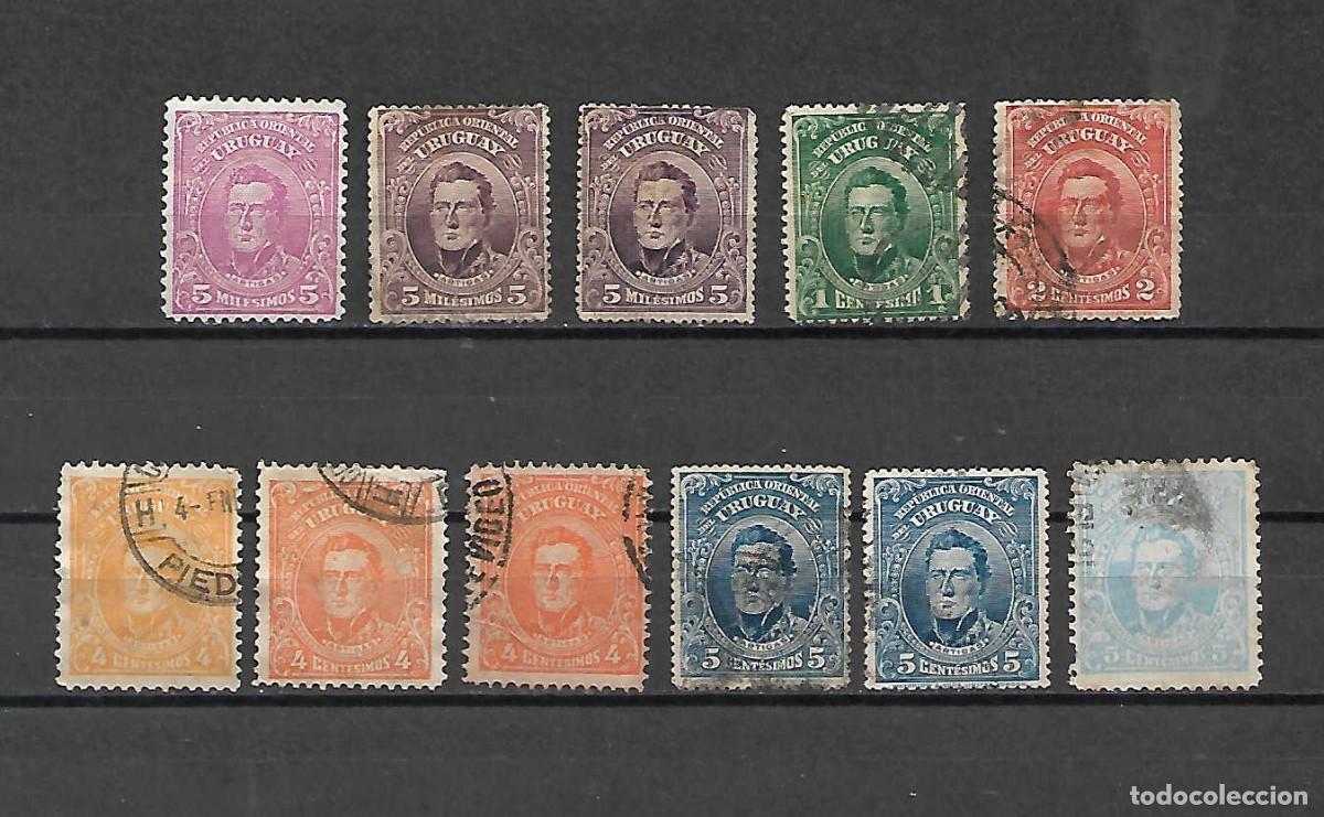 Sellos: ARTIGAS, Jos&eacute; , General, personaje de Uruguay. sellos a&ntilde;os1912/18