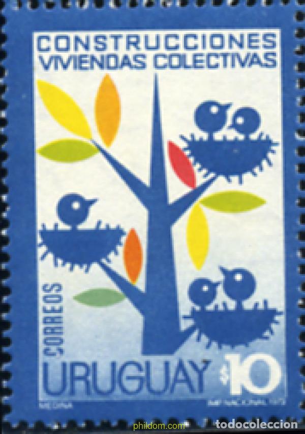 Sellos: 297049 MNH URUGUAY 1972 HABITAT COLECTIVO