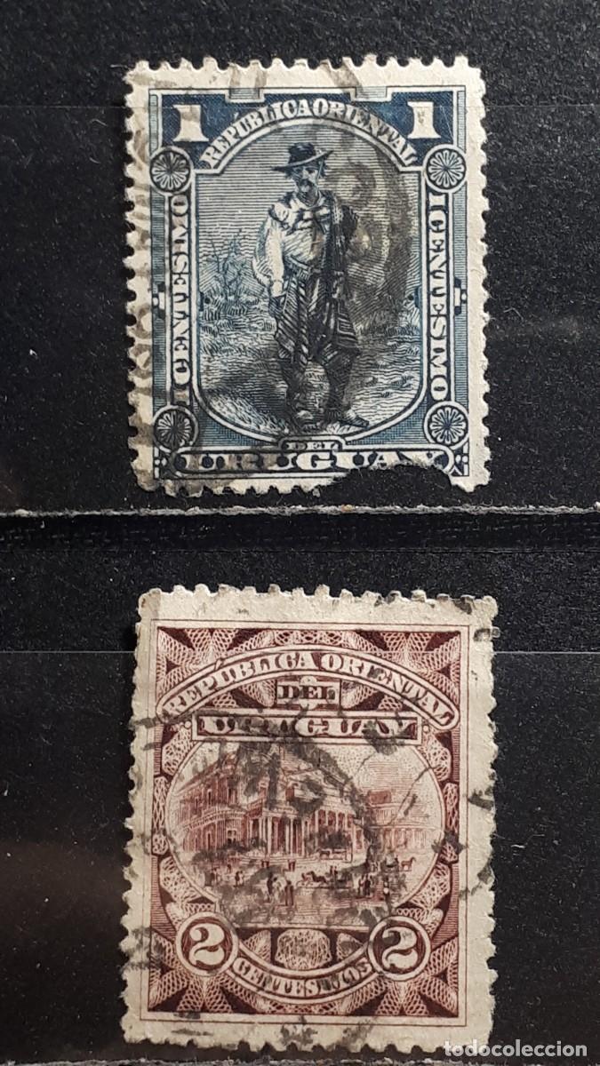 Sellos: URUGUAY. A&Ntilde;O 1897. &deg;. YVERT 120/1