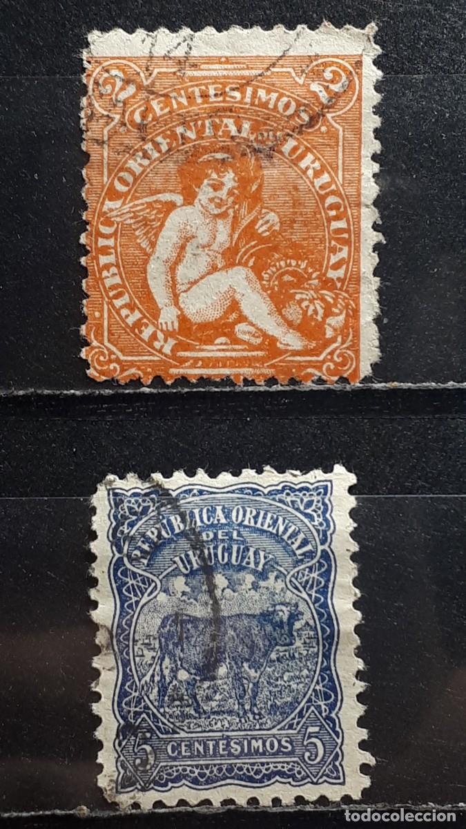 Sellos: URUGUAY. A&Ntilde;O 1904. &deg;. YVERT 162/3