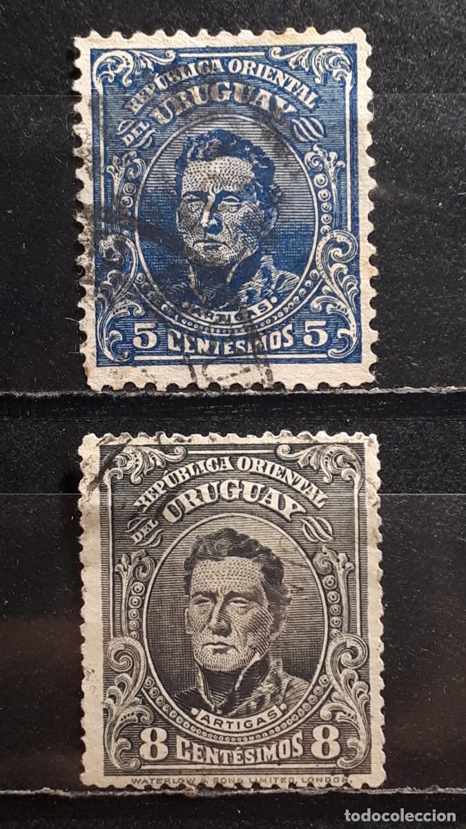 Sellos: URUGUAY. A&Ntilde;O 1910. &deg;. YVERT 189/90