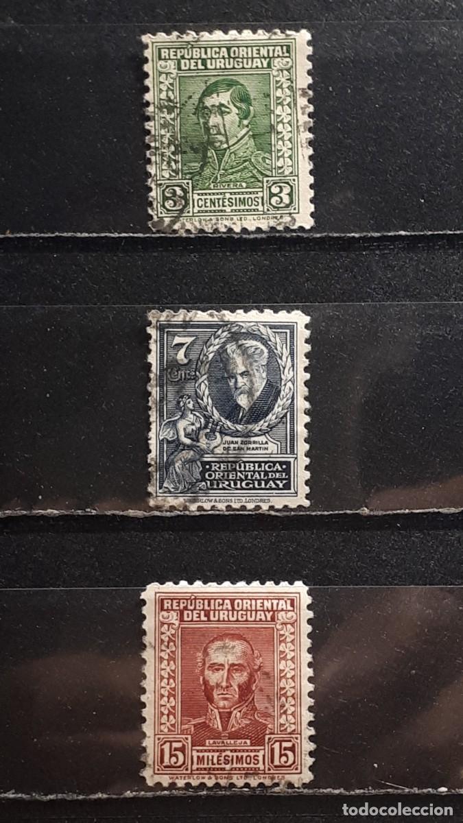Sellos: URUGUAY. A&Ntilde;O 1933-4. &deg;. YVERT 444, 461, 468