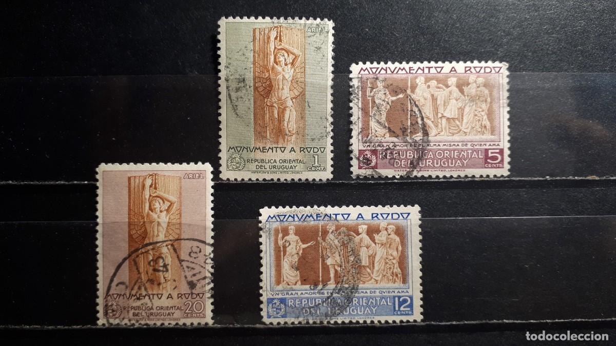 Sellos: URUGUAY. A&Ntilde;O 1948. &deg;. YVERT 583, 586, 588/9