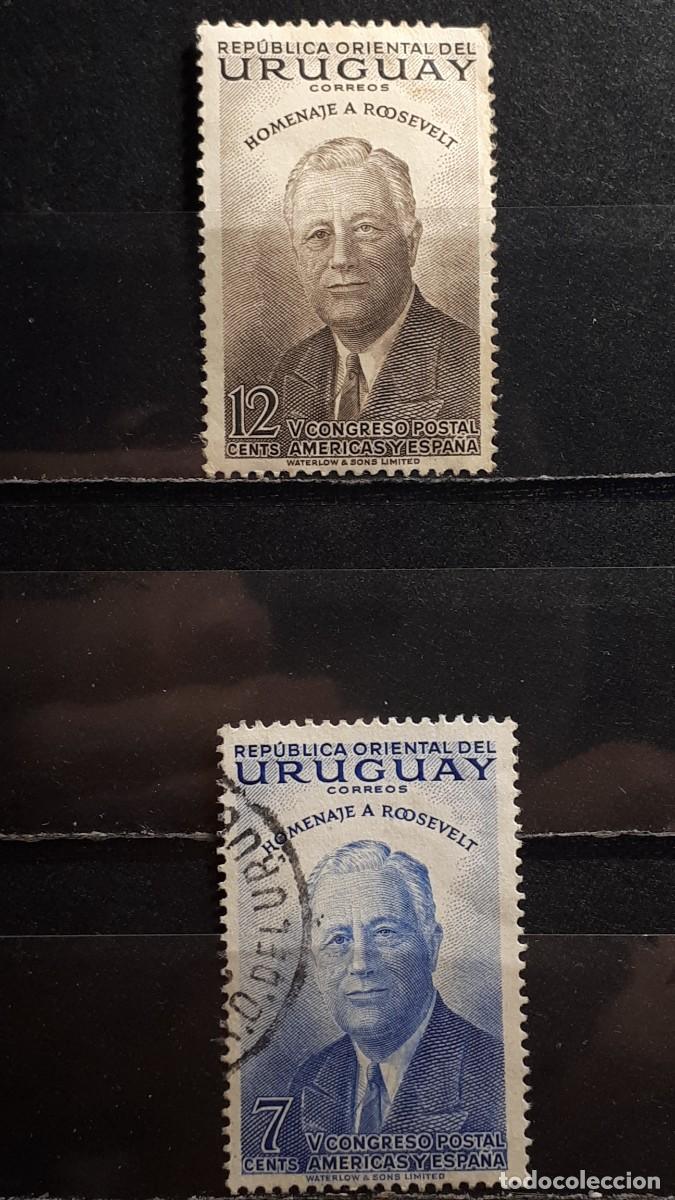 Sellos: URUGUAY. A&Ntilde;O 1953. &deg;. YVERT 621, 622