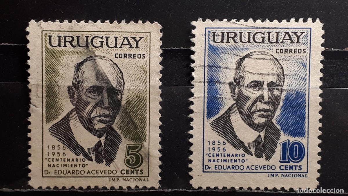 Sellos: URUGUAY. A&Ntilde;O 1958. &deg;. YVERT 648/9