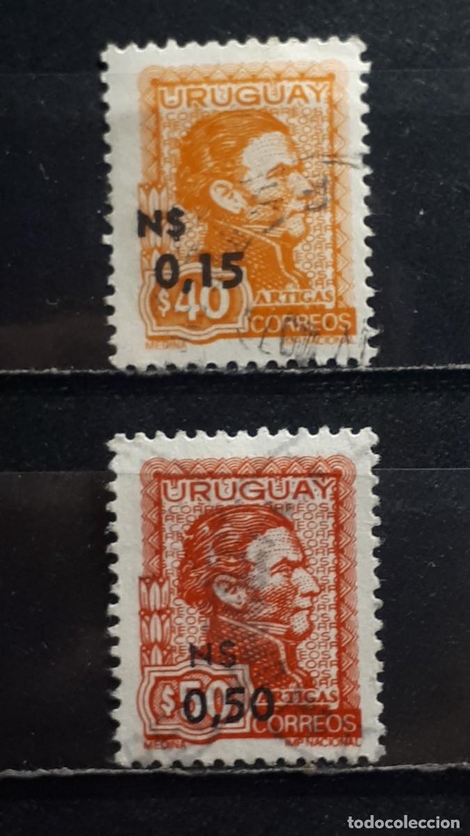 Sellos: URUGUAY. A&Ntilde;O 1975. &deg;. YVERT 921/2