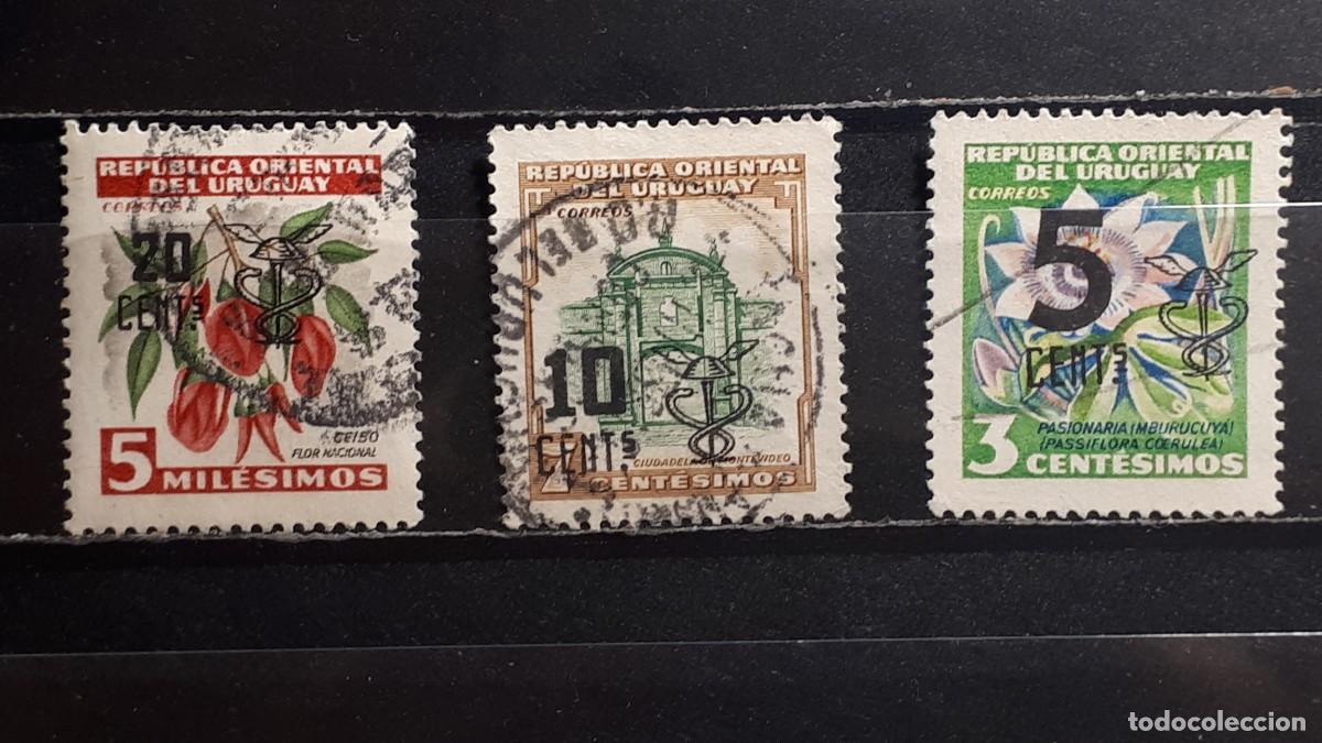 Sellos: URUGUAY. A&Ntilde;O 1959. &deg;. YVERT 655/7