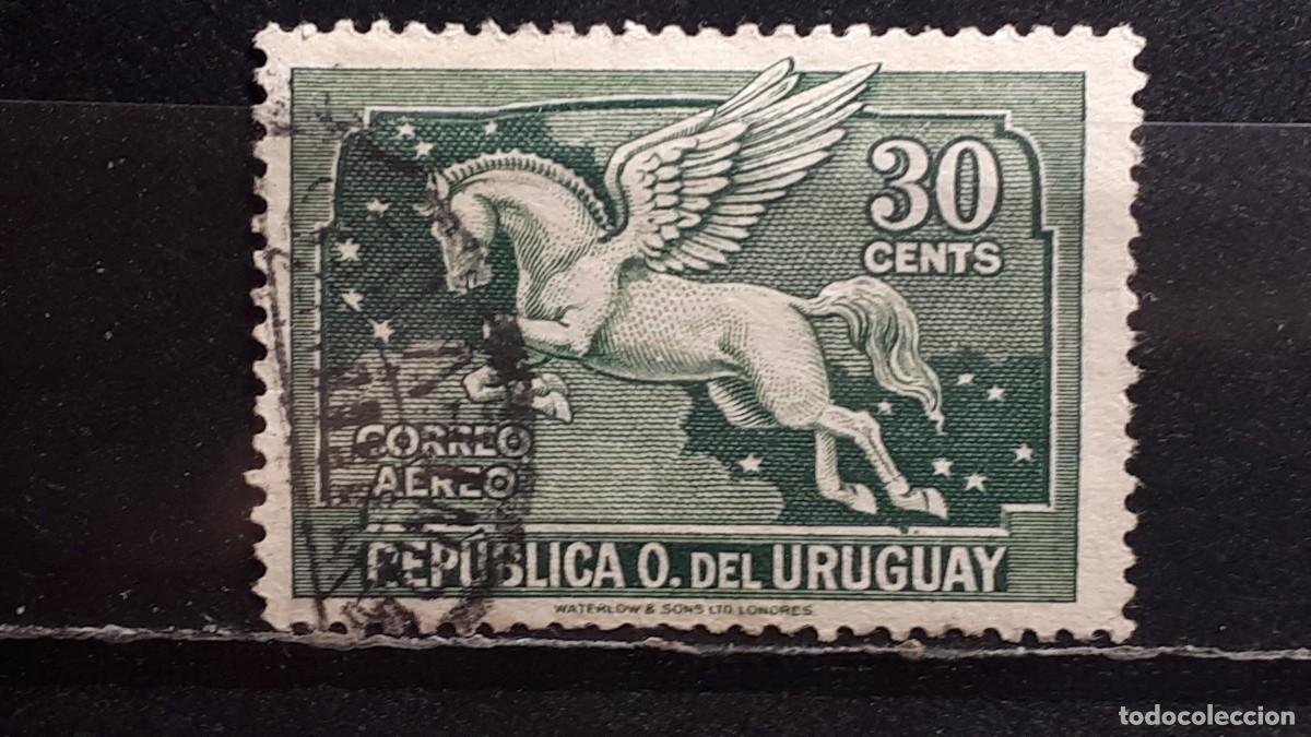 Sellos: URUGUAY. A&Ntilde;O 1930. &deg;. YVERT A&eacute;reo 46