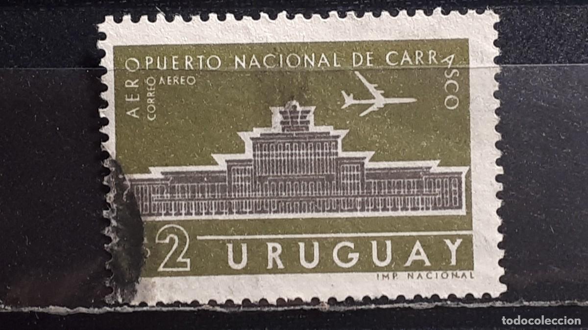 Sellos: URUGUAY. A&Ntilde;O 1961. &deg;. YVERT A&eacute;reo 214