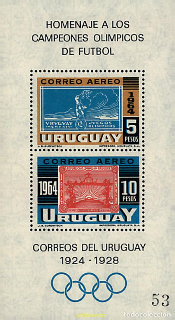 Sellos: 54322 MNH URUGUAY 1965 18 JUEGOS OLIMPICOS VERANO TOKIO 1964