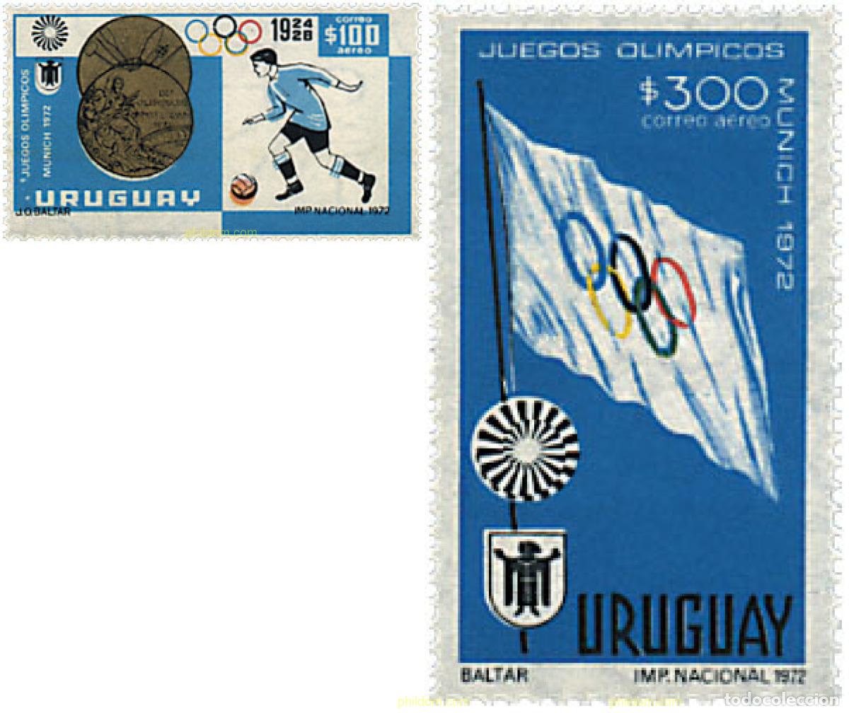 Sellos: 50395 MNH URUGUAY 1972 20 JUEGOS OLIMPICOS VERANO MUNICH 1972