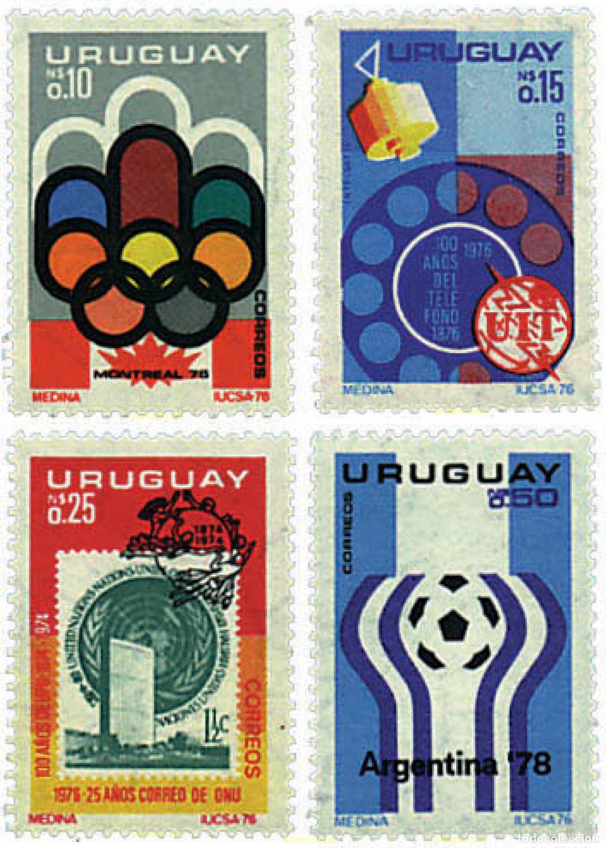 Sellos: 89423 MNH URUGUAY 1976 ACONTECIMIENTOS DE 1974 Y 1978