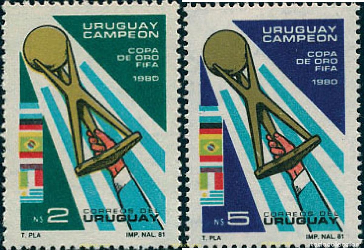 Sellos: 27110 MNH URUGUAY 1981 URUGUAY CAMPEON DE LA COPA MUNDIAL DE 1980