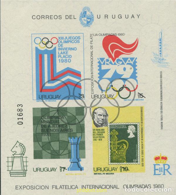 Sellos: 676529 MNH URUGUAY 1979 URUGUAY 79. EXPOSICION INTERNACIONAL FILATELICA