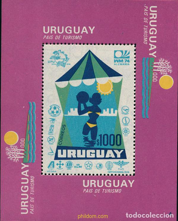 Sellos: 68733 MNH URUGUAY 1974 TURISMO