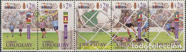 Sellos: 4914 MNH URUGUAY 1995 COPA DE AMERICA DE FUTBOL