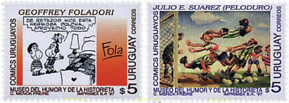 Sellos: 50134 MNH URUGUAY 1997 MUSEO DEL HUMOR Y DE LA HISTORIETA, COMICS URUGUAYOS