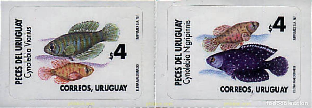 Sellos: 80118 MNH URUGUAY 1997 PECES DEL URUGUAY