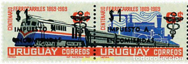 Sellos: 6363 MNH URUGUAY 1972 SERIE BASICA