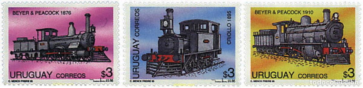 Sellos: 59969 MNH URUGUAY 1995 LOCOMOTORAS ANTIGUAS
