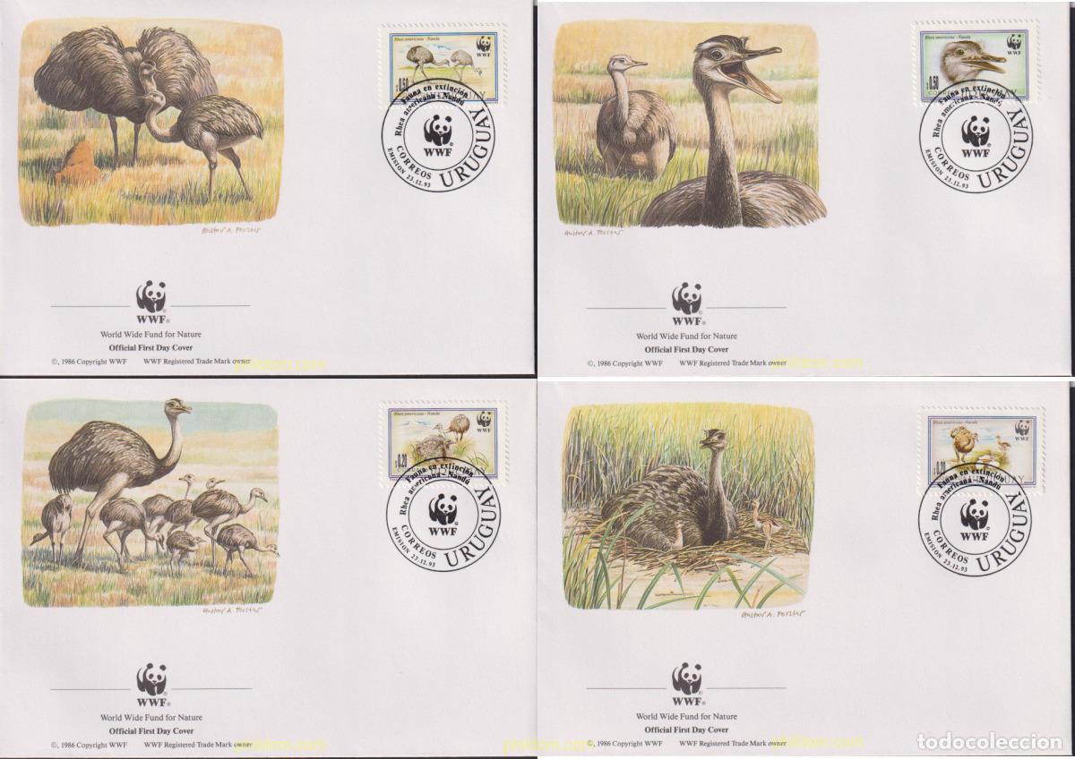 Sellos: 23069 MNH URUGUAY 1993 FAUNA PROTEGIDA. NANDU