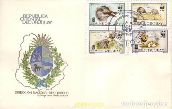 Sellos: 26422 MNH URUGUAY 1993 FAUNA PROTEGIDA. NANDU