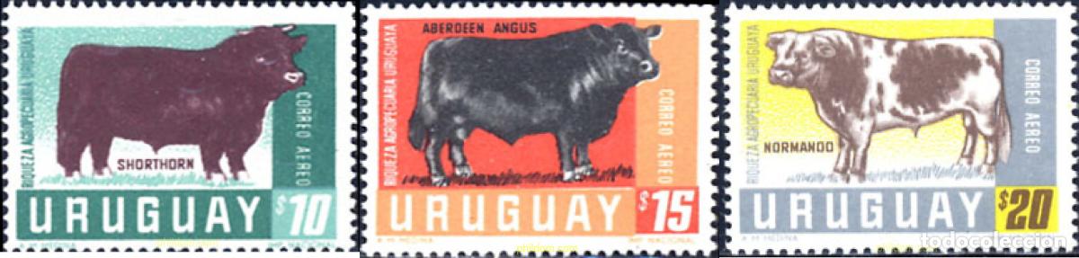 Sellos: 688841 MNH URUGUAY 1966 BUEYES
