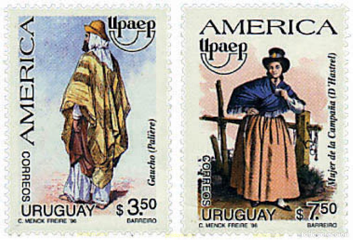 Sellos: 30587 MNH URUGUAY 1996 AMERICA-UPAEP 1996 - TRAJES REGIONALES