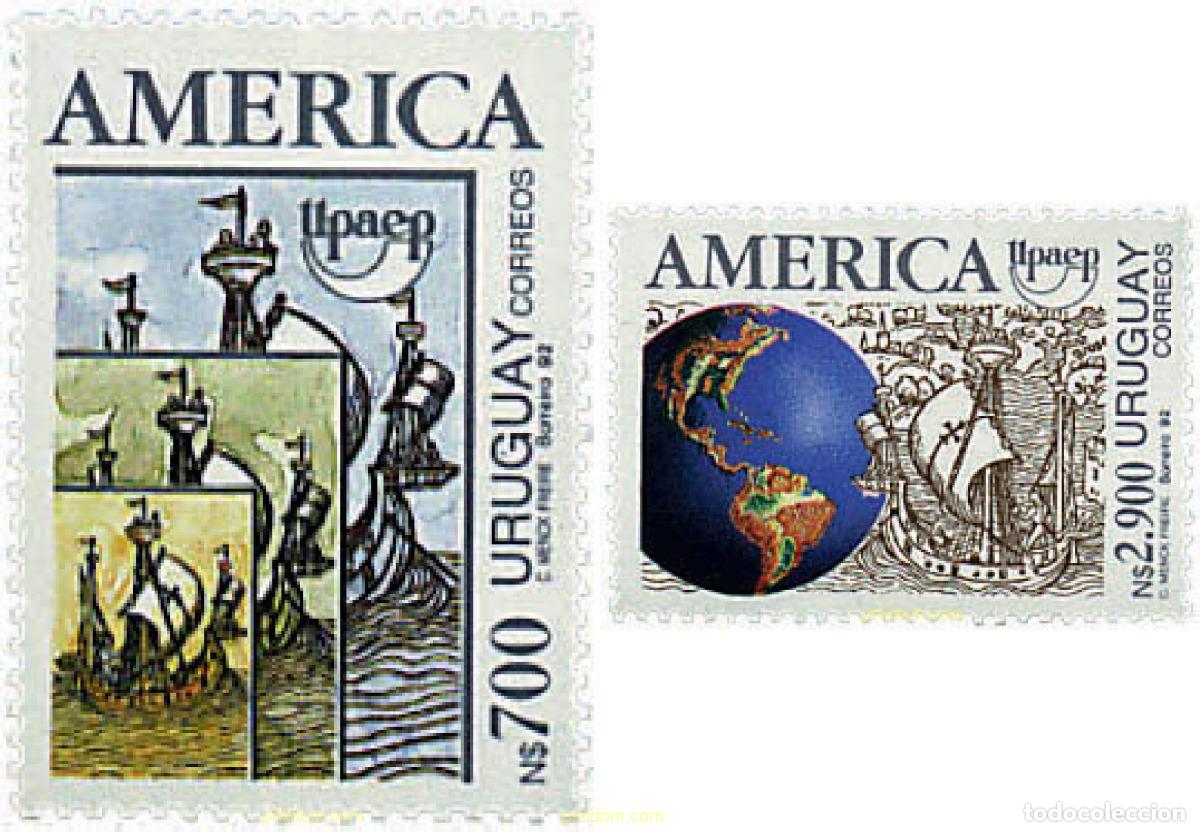 Sellos: 30872 MNH URUGUAY 1992 AMERICA-UPAEP 1992 - V CENTENARIO DEL DESCUBRIMIENTO