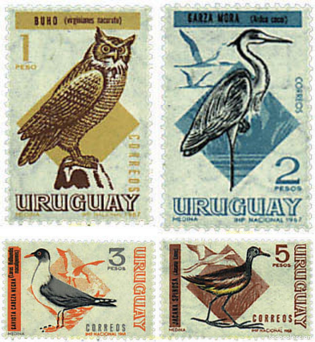 Briefmarken: 686982 MNH URUGUAY 1968 AVES