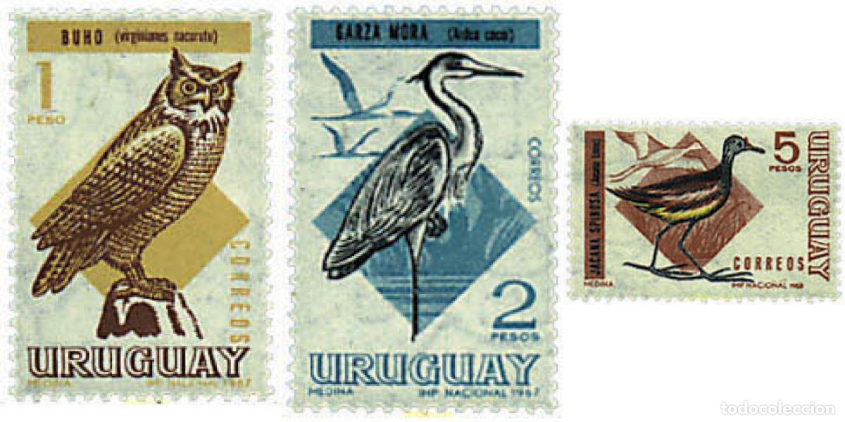 Briefmarken: 686984 MNH URUGUAY 1968 AVES