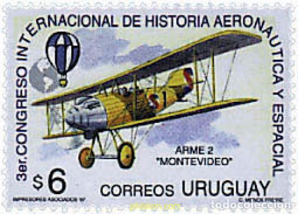 Sellos: 50156 MNH URUGUAY 1997 3 CONGRESO INTERNACIONAL DE HISTORIA AERONAUTICA Y DEL ESPACIO