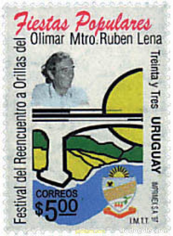 Sellos: 50129 MNH URUGUAY 1997 FIESTAS POPULARES. FESTIVAL DEL REENCUENTRO A ORILLAS DEL OLIMAR