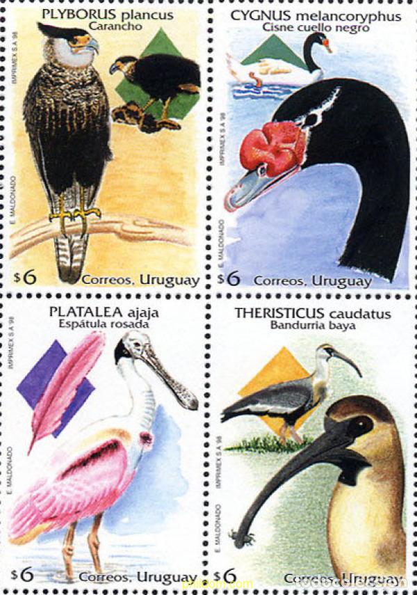 Sellos: 179458 MNH URUGUAY 1998 AVES