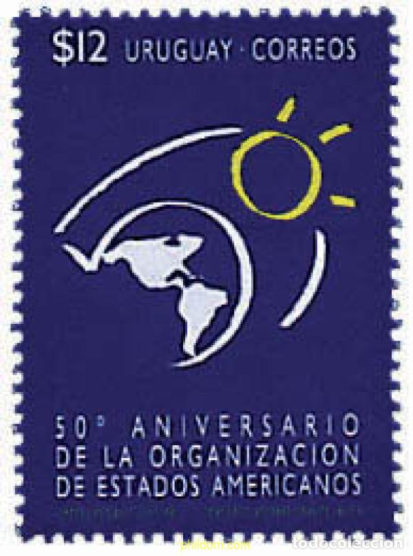 Sellos: 50759 MNH URUGUAY 1998 50 ANIVERSARIO DE LA OEA (ORGANIZACION DE ESTADOS AMERICANOS)