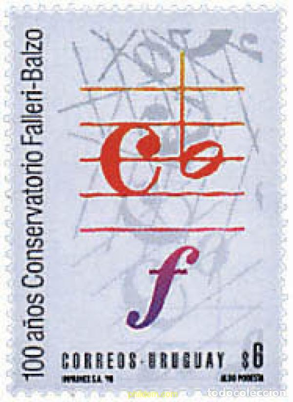 Sellos: 52229 MNH URUGUAY 1998 CENTENARIO DEL CONSERVATORIO FALLERI-BALZO