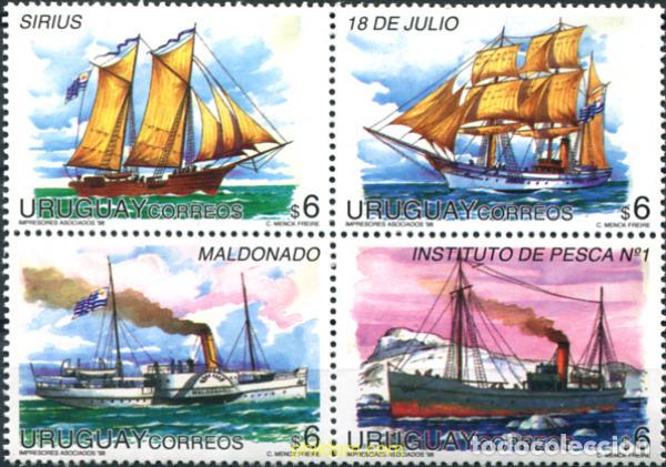 Sellos: 6064 MNH URUGUAY 1998 NAVES ANTIGUAS