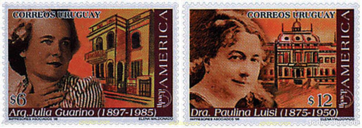 Sellos: 52474 MNH URUGUAY 1998 AMERICA-UPAEP 1998 - MUJERES CELEBRES