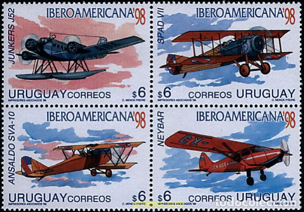 Sellos: 6547 MNH URUGUAY 1998 IBEROAMERICANA 98