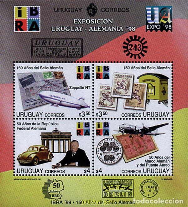 Sellos: 52239 MNH URUGUAY 1998 IBRA 99. EXPOSICION FILATELICA INTERNACIONAL