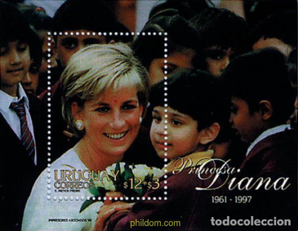 Sellos: 92609 MNH URUGUAY 1998 HOMENAJE A LA PRINCESA DE GALES