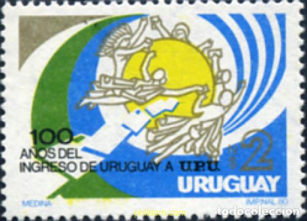 Sellos: 29887 MNH URUGUAY 1981 CENTENARIO DE LA ADMISION DE URUGUAY EN LA UPU